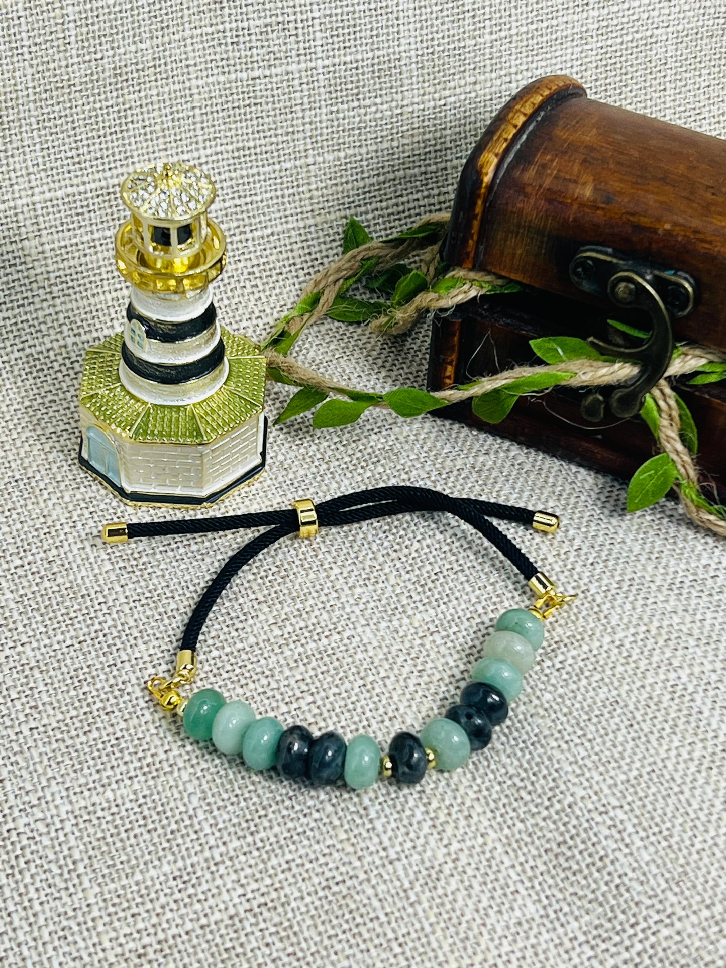 Amazonite and Labradorite Bracelet