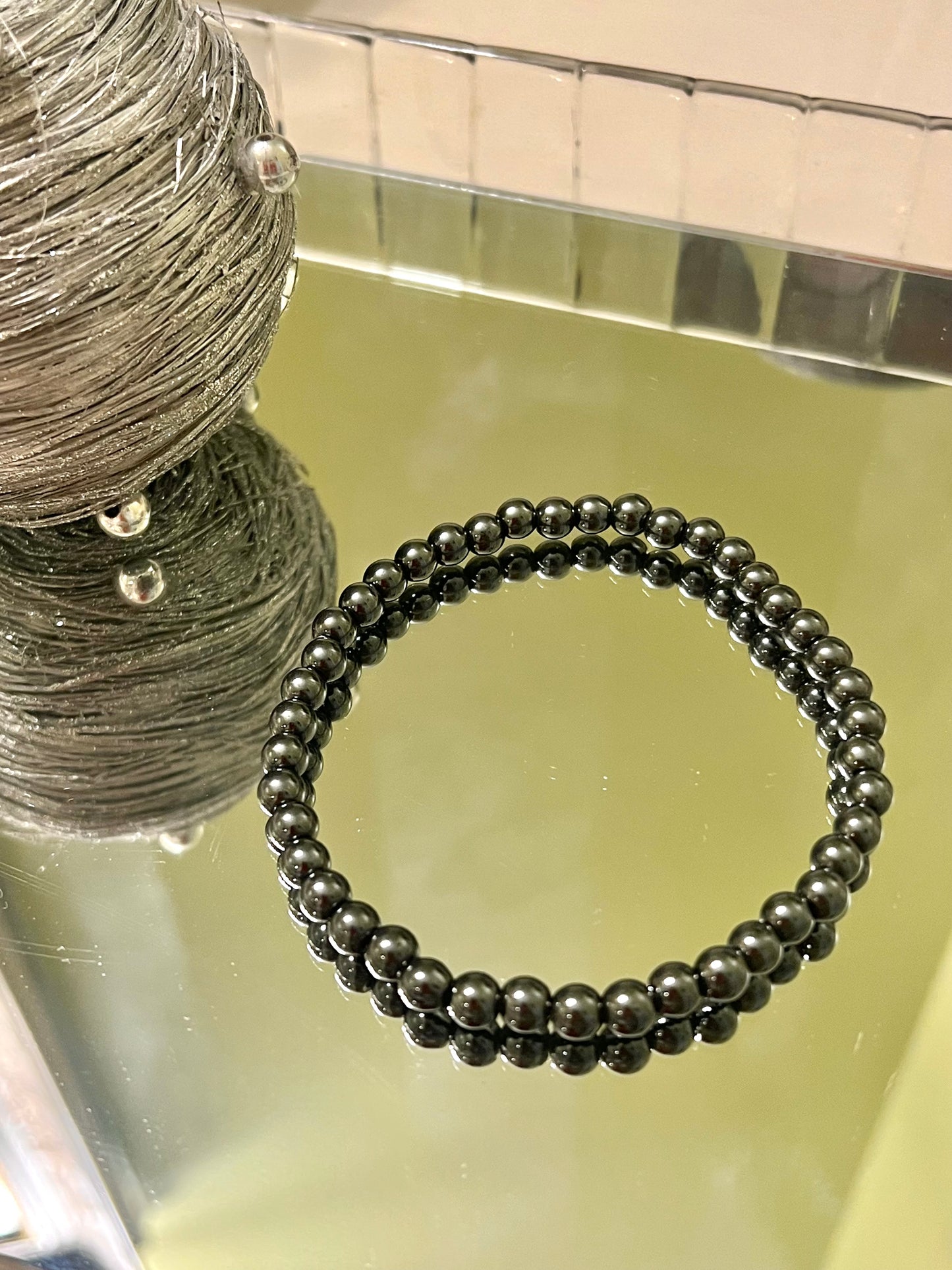 Hematite Bracelet/Anklet (for memory and circulatory support)