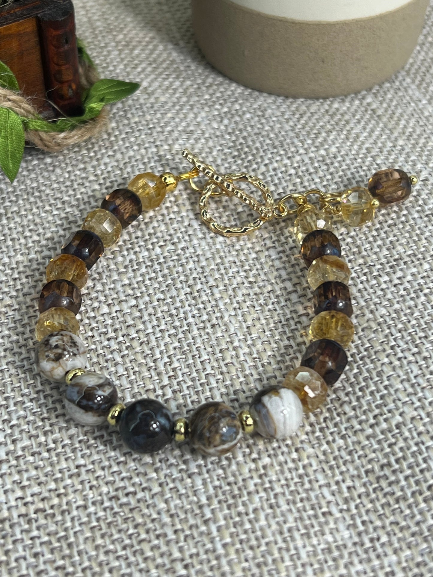 Boulder Opal Gemstone Bracelet