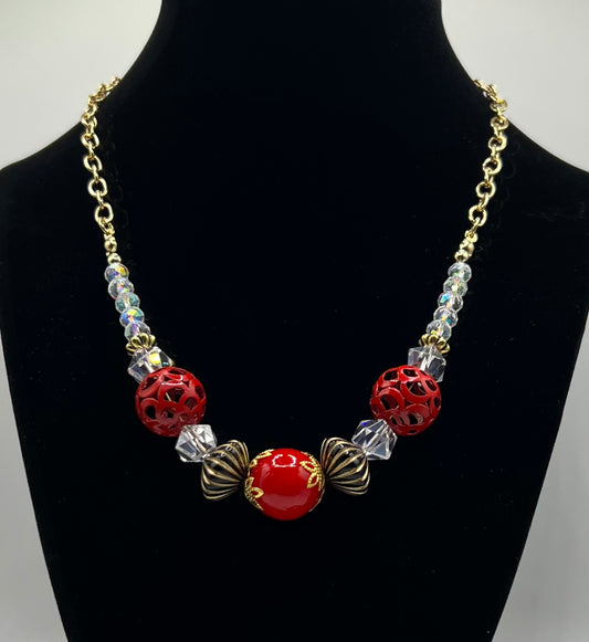 Multi Media Mix Beads Necklace