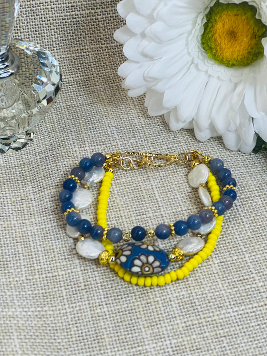 Golem Design Studio Lentil Daisy Bracelet