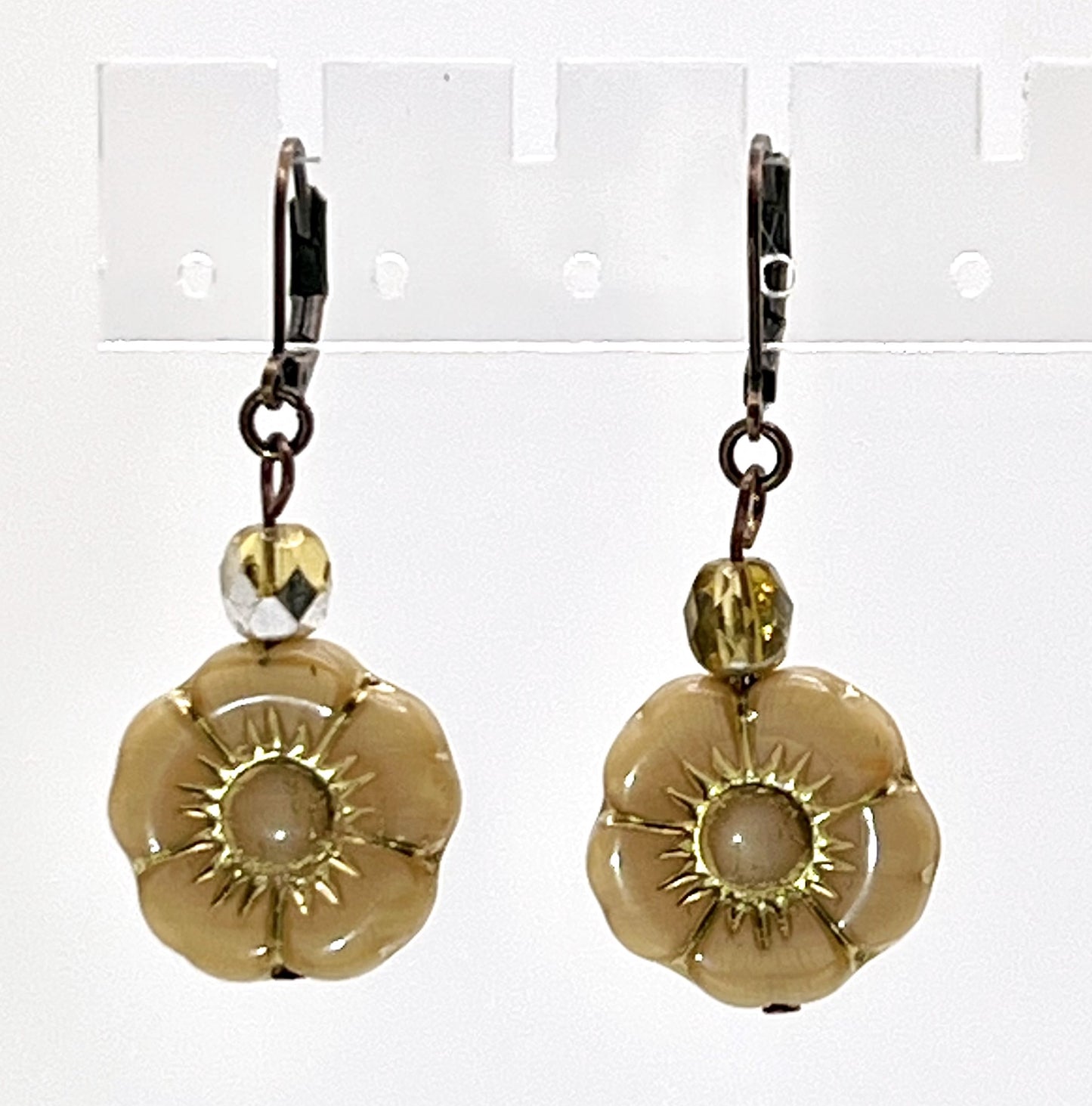 Czech Flower Earrings