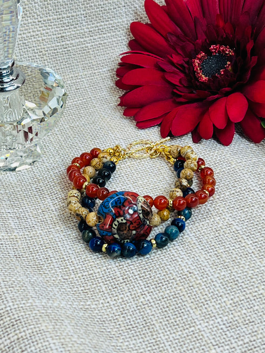 Golem Design Studio Poppy Lentil Bead Bracelet